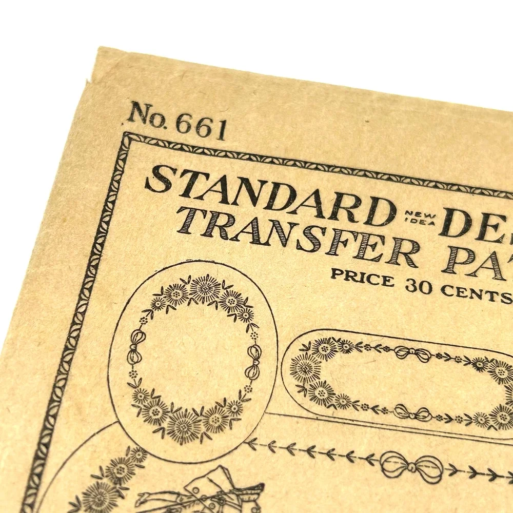 Standard Designer Antique 1920's Transfer Pattern #661 Table Runner‎ HTF RARE